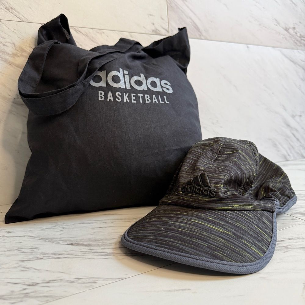 Adidas Basketball Canvas Tote Bag Superlite Performance Running Cap Hat Lot